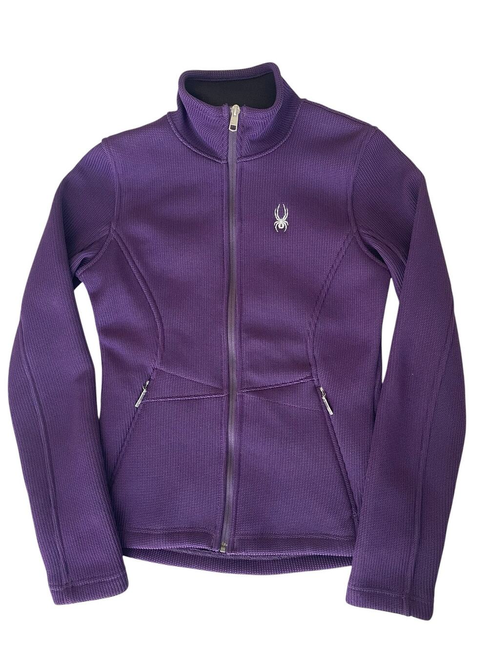 Spyder Women's Purple Core Sweater Full-Zip Fleece Jacket Size S/P
